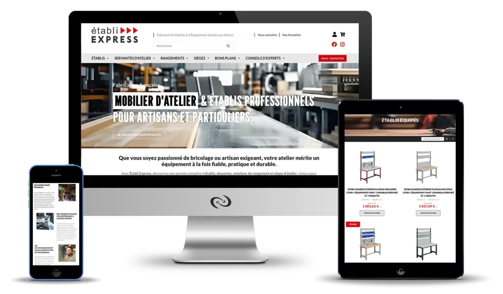 Établi Express – Fabricant de mobilier d’atelier pour artisans et particuliers